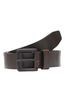 Jack & Jones Lederg&uuml;rtel JACK & JONES "JACROMA LEATHER BELT NOOS", Damen, Gr. 95, braun (schwarz coffee), B&uuml;ffelleder, unifarben, G&uuml;rtel Lederg&uuml;rtel