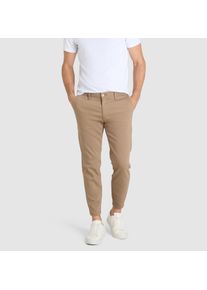 Chinohose MAC "Griffin", Herren, Gr. 30, L&auml;nge 30, clay, Web, Obermaterial: 70% Baumwolle, 26% Polyamid, 4% Elasthan, regular fit kn&ouml;chelfrei, Hosen Chinohose, mit Taschen
