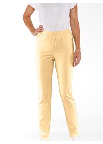 Jeansjeggings Classic Basics, Damen, Gr. 46, Normalgr&ouml;&szlig;en, gelb (vanille), 98% Baumwolle, 2% Elasthan, unifarben, lang, Jeans Jeansjeggings