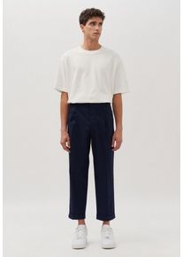 Chinohose STUDIO SEIDENSTICKER "Studio", Herren, Gr. 48, Normalgr&ouml;&szlig;en, blau (dunkelblau), 100% Baumwolle, unifarben, Hosen Chinohose