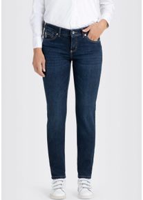 Slim-fit-Jeans MAC, Damen, Gr. 46, L&auml;nge 28, blau (new basic wash), Denim/Jeans, Obermaterial: 97% Baumwolle, 3% Elasthan, slim fit, Jeans Slim-fit-Jeans