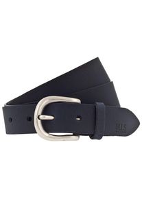 H.I.S. Lederg&uuml;rtel H.I.S, Damen, Gr. 85, blau (navy), Rindsleder, G&uuml;rtel Lederg&uuml;rtel, in verschiedenen Farben mit dezenter Markenpr&auml;gung - NEU bis Gr. 125, Topseller