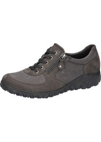 Waldl&auml;ufer Sneaker WALDL&Auml;UFER "HAVY-Soft", Damen, Gr. 3,5 (36), grau (dunkelgrau), Nubukleder, Textil, Schuhe Sneaker, Freizeitschuh, Halbschuh, Schn&uuml;rschuh in Komfortweite H (=sehr weit)