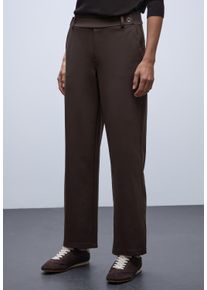 Webhose Street One, Damen, Gr. 36, L&auml;nge 30, deep roast braun, Web, Obermaterial: 70% Viskose, 25% Polyester, 5% Elasthan, unifarben, regular fit lang, Hosen Webhose, mit Taschen