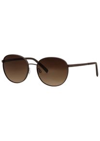 Marc O'Polo Sonnenbrille MARC O'POLO, Herren, chocolate matt, matt, metallic, Sonnenbrillen Sonnenbrille, Form rund, Logoschriftzug auf B&uuml;gel und Glas, Polyamid UV 400
