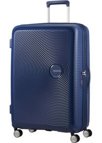 Hartschalen-Trolley American Tourister "SOUNDBOX, in verschiedenen Farben und Gr&ouml;&szlig;en", Herren, Gr. B/H/T: 51,5cm x 77cm x 29,5cm 97 l, blau (midnight navy), Polypropylen, unifarben, Koffer Hartschalen-Trolley, Reisekoffer Trolley Aufgabegep&auml;ck TSA-Zahlenschloss Volumenerweiterung