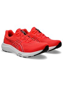 Laufschuh asics "GEL-CONTEND 9", Herren, Gr. 47, blau (flash rot, blau fade), Textil, Schuhe Laufschuh, mehr D&auml;mpfung