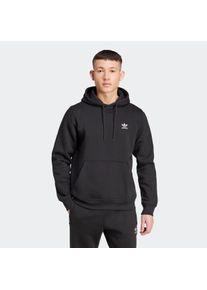 Kapuzensweatshirt adidas originals "TREFOIL ESSENTIALS HOODIE", Herren, Gr. L, schwarz, Obermaterial: 70% Baumwolle, 30% Polyester, normal, Rundhals, angesetztes B&uuml;ndchen, Sweatshirts Kapuzensweatshirt, Basic Hoodie, Kapuzenpullover mit Logo