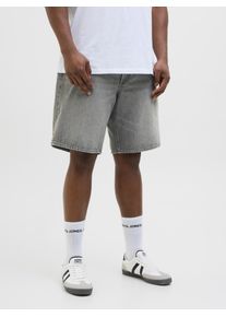 Jack & Jones PlusSize Shorts "JJITONY JJORIGINAL SHORTS SBD 210 SN PLS", Herren, Gr. 46 (6XL), N-Gr, blau (grau denim pack:sbd 020), Web, Obermaterial: 100% Baumwolle, JACK & JONES PLUSSIZE, unifarben, loose fit knielang, Hosen Shorts