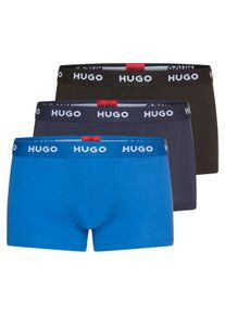 Trunk HUGO UNDERWEAR "TRUNK TRIPLET PACK", Damen, Gr. XXL (56), 3 Stk., open miscellaneous 996, Jersey, Obermaterial: 95% Baumwolle, 5% Elasthan, eng, Unterhosen Trunk, mit Logoschriftzug auf dem Bund