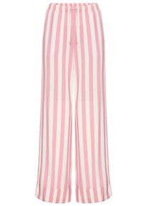 Pyjamahose s.Oliver, Damen, Gr. 46, N-Gr, rosa gestreift, Web, Obermaterial: 100% Viskose, gestreift, ausgestellt lang, Hosen Pyjamahose, mit breitem Aufschlag am Saum