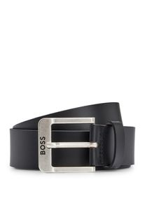 Lederg&uuml;rtel BOSS "Jemio_Sz40", Herren, Gr. 110, schwarz (schwarz001), Leder, unifarben, G&uuml;rtel Lederg&uuml;rtel, mit BOSS Schriftzug