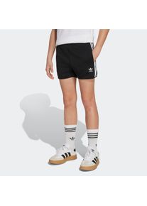 Shorts adidas originals "SPRINTER SHORT", Damen, Gr. 164, N-Gr, schwarz-wei&szlig; (schwarz, wei&szlig;), Obermaterial: 70% Baumwolle, 30% Polyester, Hosen Shorts, f&uuml;r Kinder und Teens, sportlicher Stil, aus French Terry