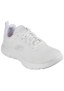 Sneaker Skechers "FLEX APPEAL 4.0 BRILLINAT VIEW", Damen, Gr. 40, wei&szlig; (sanftes wei&szlig;), Synthetik, Textil, Schuhe Sneaker, Freizeitschuh, Halbschuh, Schn&uuml;rschuh mit Air Cooled Memory Foam, Topseller