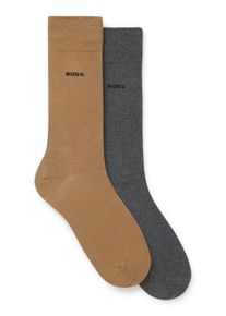Businesssocken BOSS "2P RS Uni CC", Damen, Gr. 43-46, medium beige 262, Baumwollmischung, normal, Socken Businesssocken, mit Markenlogo