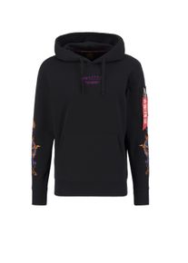 Hoodie Alpha Industries "Dragon EMB Hoodie", Herren, Gr. S, schwarz, Obermaterial: 80% Baumwolle, 20% Polyester, regular fit, Sweatshirts Hoodie