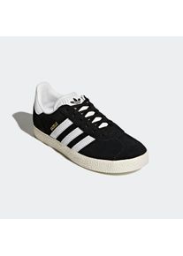 Sneaker adidas originals "GAZELLE", M&auml;dchen, Gr. 38,5, schwarz-wei&szlig; (core schwarz, cloud wei&szlig;, gold metallic), Leder, Synthetik, Schuhe Sneaker, f&uuml;r Kinder und Jugendliche