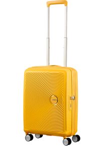Hartschalen-Trolley American Tourister "SOUNDBOX, in verschiedenen Farben und Gr&ouml;&szlig;en", Herren, Gr. B/H/T: 40cm x 55cm x 20cm 35,5 l, gelb (golden gelb), Polypropylen, unifarben, Koffer Hartschalen-Trolley, Reisekoffer Trolley Aufgabegep&auml;ck TSA-Zahlenschloss Volumenerweiterung