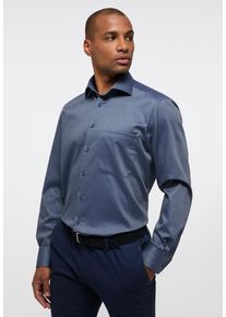 Langarmhemd Eterna "COMFORT FIT", Damen, Gr. 41, Normalgr&ouml;&szlig;en, graublau, 100% cotton, normal, Manschette, Hemden Langarmhemd, NON IRON (b&uuml;gelfrei)