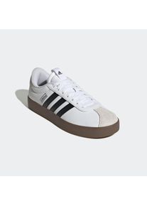 Sneaker adidas Sportswear "VL COURT 3.0", Damen, Gr. 40, schwarz-wei&szlig; (cloud wei&szlig;, core schwarz, grau one), Leder, Synthetik, Schuhe Sneaker, inspiriert vom Design des adidas samba, Topseller
