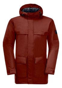 Funktionsparka Jack Wolfskin "WINTERLAGER PARKA M", Herren, Gr. L (52), rot (intense, rust), Hauptmaterial: 100% Polyester. Futter: 100% Polyester (recycled). F&uuml;llung: 100% Polyester (recycled), Jacken Funktionsparka