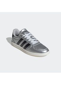 Sneaker adidas Sportswear "BREAKNET SLEEK", Damen, Gr. 37, matte silber, core schwarz, sanftes wei&szlig;, Synthetik, Schuhe Sneaker