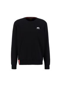 Sweater Alpha Industries "Basic Sweatshirt SL", Herren, Gr. XS, schwarz, Shell: 80% Cotton, 20% Polyester, regular fit, Sweatshirts Sweater
