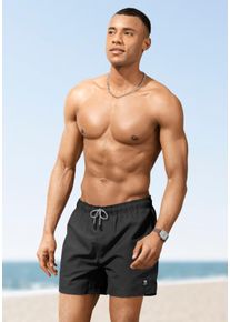 Badeshorts Brunotti, Herren, Gr. S, N-Gr, schwarz (pirate schwarz), Obermaterial: 100% Polyester, Badehosen Badeshorts