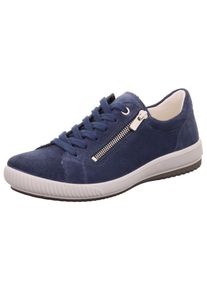 Sneaker Legero "TANARO 5.0", Damen, Gr. 44, blau (indacox (blau)), Veloursleder, unifarben, Schuhe Sneaker, Komfortschuh, Freizeitschuh, Schn&uuml;rschuh mit Rei&szlig;verschluss