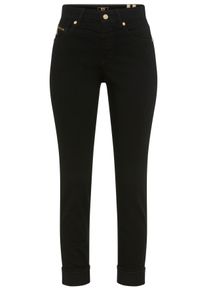 Slim-fit-Jeans MAC "RICH SLIM", Damen, Gr. 48, L&auml;nge 30, schwarz, schwarz d999, Denim/Jeans, Obermaterial: 71% Baumwolle, 16% Polyester, 11% Modal, 2% Elasthan, unifarben, slim fit lang, Jeans Slim-fit-Jeans, mit Stretch