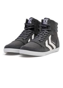 Sneaker Hummel "SLIMMER STADIL HIGH", Herren, Gr. 37, grau, Leder, Textil, Schuhe Sneaker