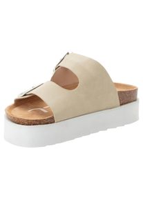 O`Neill Sandale O'NEILL "SANDY PLATFORM SLIDER WOMEN LOW", Damen, Gr. 41, braun (tan), Synthetik, Schuhe Sandale