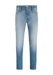 Jack & Jones Slim-fit-Jeans JACK & JONES "JJIGLENN JJICON JJ 619 50SPS NOOS", Herren, Gr. 32, L&auml;nge 34, blau denim, Denim/Jeans, Obermaterial: 95% Baumwolle, 4% Elastomultiester, 1% Elasthan, unifarben, slim fit lang, Jeans Slim-fit-Jeans, Baumwollmischung, slim fit