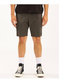 2-in-1-Shorts Billabong "Crossfire Mid", Damen, Gr. 30S, grau (asphalt), Obermaterial:64% Microfaser, 22% Walkfrottier, 8% Elasthan, 6% Polyamid;, Hosen 2-in-1-Shorts