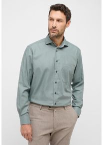 Langarmhemd Eterna "COMFORT FIT", Damen, Gr. 41, verl&auml;ngerte &Auml;rmell&auml;ngen, smaragd, 100% cotton, normal, Manschette, Hemden Langarmhemd, NON IRON (b&uuml;gelfrei)