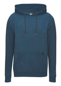 Hoodie BENCH. LOUNGEWEAR, Herren, Gr. 44/46 (S), blau (petrol, meliert), Sweatware, Obermaterial: 60% Baumwolle, 40% Polyester, unifarben, Basic, bequem h&uuml;ftbedeckend, Rundhals, Rippb&uuml;ndchen, Sweatshirts Hoodie, Langarm, Sweatshirt mit Rundhals und Kapuze, Baumwollmischung