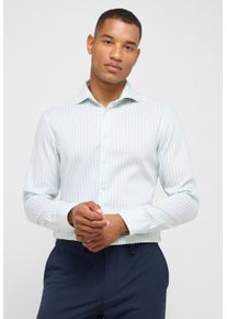 Langarmhemd Eterna "SLIM FIT", Damen, Gr. 40, Normalgr&ouml;&szlig;en, mint, Twill, 59% cotton, 41% Leinen, schmal, Manschette, Hemden Langarmhemd