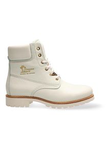 Winterboots Panama Jack, Damen, Gr. 38, wei&szlig;, Nappaleder, Schuhe Winterboots, mit weich gepolstertem Schaftrand