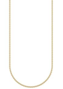 Collierkettchen Firetti "Schmuck Geschenk Silber 925 Rundankerkettengl. in mehreren Breiten" Gr. 45, gold (gelbgoldfarben), Halsketten, Damen, 45, Silber 925 (Sterlingsilber), B: 2mm, Collierkettchen, Made in Germany, B:2mm