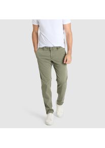 Chinohose MAC "Driver", Herren, Gr. 30, L&auml;nge 32, gr&uuml;n (leaf gr&uuml;n), Web, Obermaterial: 89% Baumwolle, 8% Polyester, 3% Elasthan, figurumspielend kn&ouml;chellang, Hosen Chinohose, mit Stretch