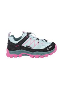 Wanderschuh CMP "KIDS RIGEL LOW TREKKING SHOES WP", Jungen, Gr. 34, opale, bubblegum, Leder, Synthetik, Schuhe Wanderschuh, wasserdicht