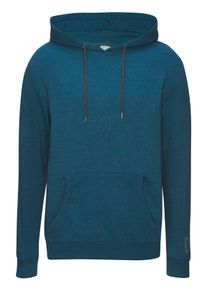 Hoodie BENCH. LOUNGEWEAR, Herren, Gr. 52/54 (L), blau (petrol, meliert), Sweatware, Obermaterial: 60% Baumwolle, 40% Polyester, unifarben, Basic, bequem h&uuml;ftbedeckend, Rundhals, Rippb&uuml;ndchen, Sweatshirts Hoodie, Langarm, Sweatshirt mit Rundhals und Kapuze, Baumwollmischung