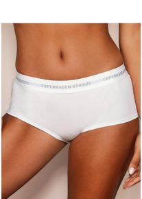 Panty Copenhagen Studios, Damen, Gr. L (40), wei&szlig;, Single Jersey, Obermaterial: 50% Modal (TENCEL&trade;), 45% Baumwolle, 5% Elasthan (LYCRA), unifarben, k&ouml;rpernah, Unterhosen Panty, mit weichem Logobund und aus elastischer Baumwoll-Modal-Qualit&auml;t