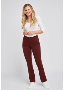 Slim-fit-Jeans WONDERJEANS "Classic", Damen, Gr. 46, L&auml;nge 30, chocolate, Denim/Jeans, Obermaterial: 86% Baumwolle, 11% Elasthan, 3% Lyocell, figurbetont kn&ouml;chellang, Jeans Slim-fit-Jeans, Klassischer gerader Schnitt