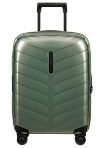 Hartschalen-Trolley Samsonite "ATTRIX, verschiedene Gr&ouml;&szlig;en und Farben", Damen, Gr. B/H/T: 40cm x 55cm x 20cm 38 l, gr&uuml;n (basil gr&uuml;n), Polypropylen, Strukturmuster, Koffer Hartschalen-Trolley, Hartschalen-Koffer Reisegep&auml;ck TSA-Schloss Volumenerweiterung bei S