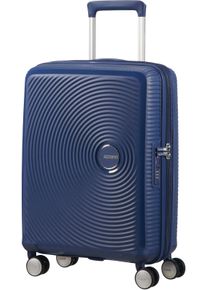 Hartschalen-Trolley American Tourister "SOUNDBOX, in verschiedenen Farben und Gr&ouml;&szlig;en", Herren, Gr. B/H/T: 40cm x 55cm x 20cm 35,5 l, blau (midnight navy), Polypropylen, unifarben, Koffer Hartschalen-Trolley, Reisekoffer Trolley Aufgabegep&auml;ck TSA-Zahlenschloss Volumenerweiterung