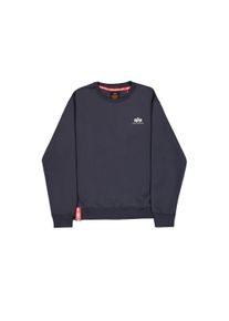 Sweater Alpha Industries "Basic Sweatshirt SL", Herren, Gr. M, blau (navy), Obermaterial: 80% Baumwolle, 20% Polyester, regular fit, Sweatshirts Sweater