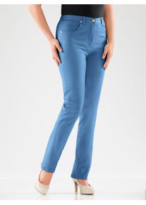Bequeme Jeans CLASSIC, Damen, Gr. 46, Normalgr&ouml;&szlig;en, blau (blau, bleached), 78% Baumwolle, 20% Polyester, 2% Elasthan, unifarben, lang, Jeans Bequeme Jeans
