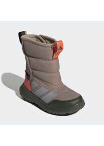 Winterstiefel adidas Sportswear "WINTERPLAY KIDS", Damen, Gr. 33, blanch cargo, matte silber, semi impact orange, Textil, Schuhe Winterstiefel, Winterschuhe, Winterboots, Snowboots, f&uuml;r Kinder & Jugendliche