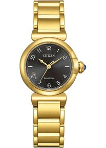 Solaruhr Citizen, gold (goldfarben), Armbanduhren, Damen, Solaruhr, Armbanduhr, Damenuhr, Edelstahlarmband, analog